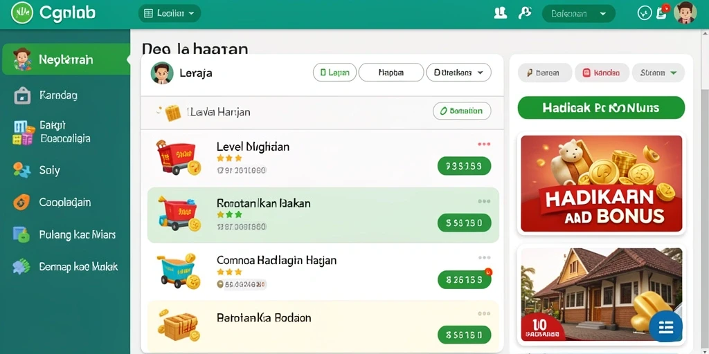 Tampilan antarmuka yang menarik dan sederhana.