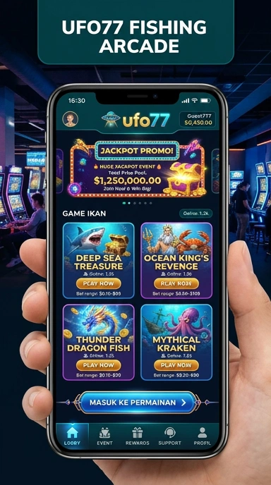 Cuplikan layar menu unduhan ufo77 untuk perangkat Android